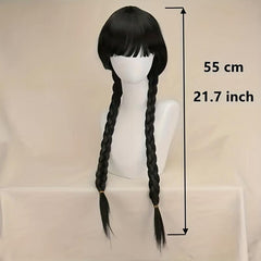 Neat Bangs Double Braid Twists Braid Halloween Cos Wig