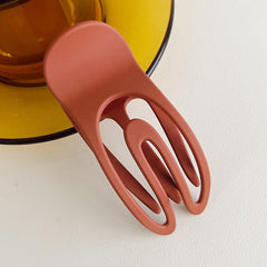 1pc Plastic Hair Clip Medium Frosted U Shape Hair Clips