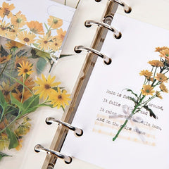 40PCS Plant Flower Stickers Scrapbooking Stationery DIY Material