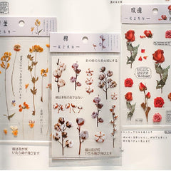 Adorable Plant Pattern Stickers for Scrapbooking and Crafts