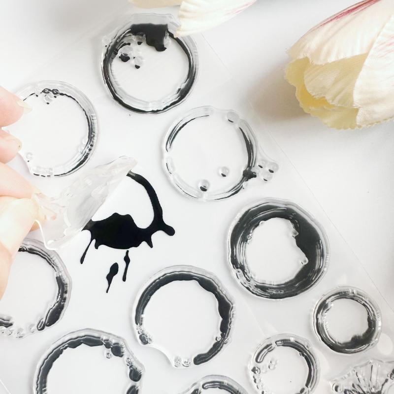 Cartoon Transparent Hand Account Seal Reusable Stationery