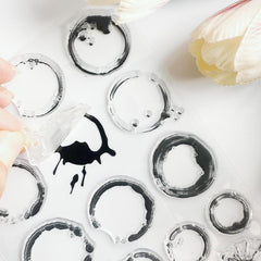 Cartoon Transparent Hand Account Seal Reusable Stationery
