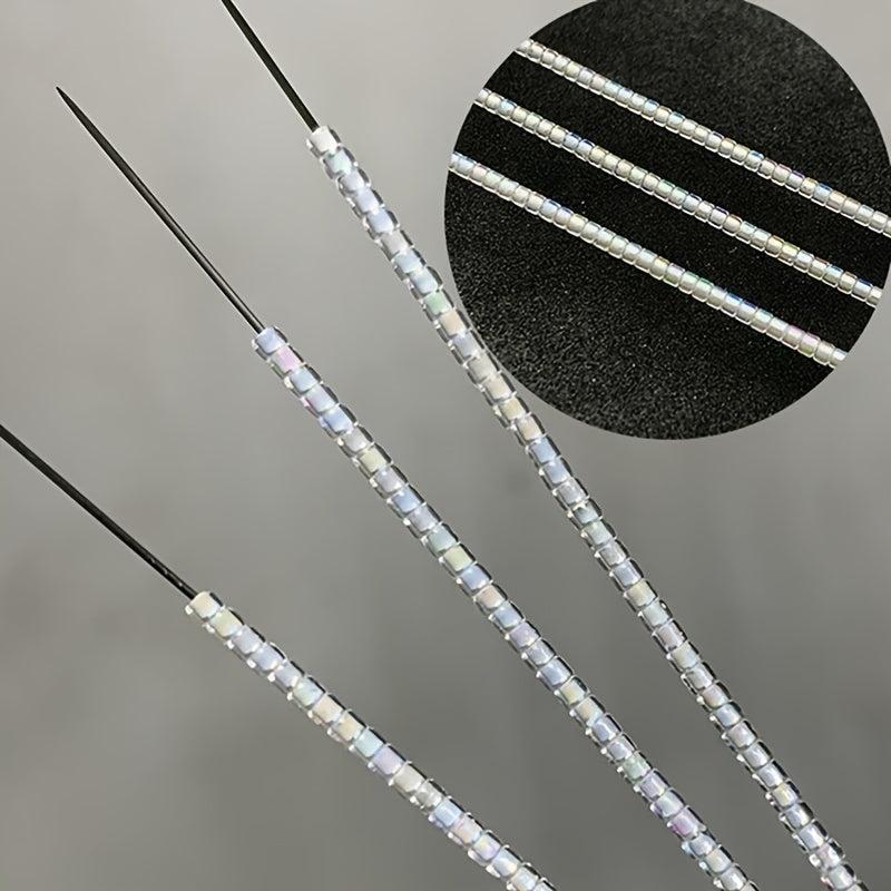 500pcs 2mm Glass Rice Beads for DIY Tassel Accessories