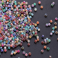 500pcs 2mm Glass Rice Beads for DIY Tassel Accessories