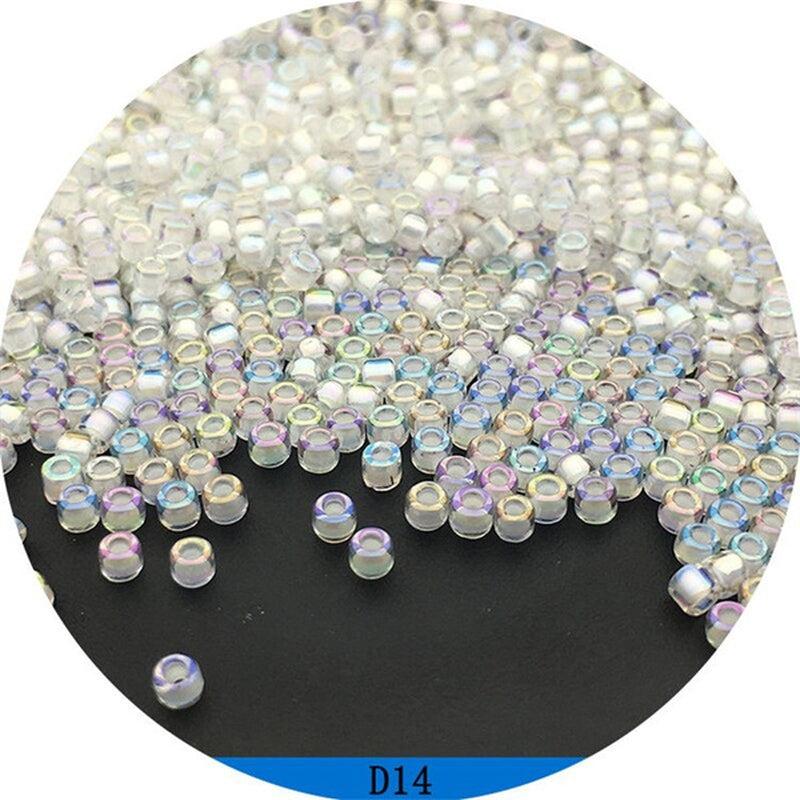 500pcs 2mm Glass Rice Beads for DIY Tassel Accessories