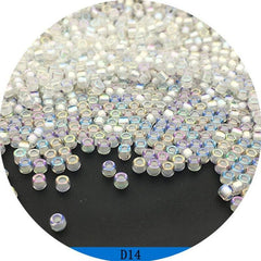500pcs 2mm Glass Rice Beads for DIY Tassel Accessories