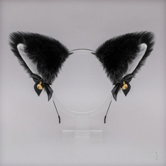 Halloween Cosplay Cat Ears Bell Bow Headband Lolita Headdress Fox Ears