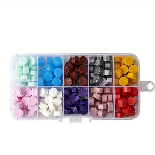Mixed Octagonal Seal Wax Pellets for Sealing - Random Color