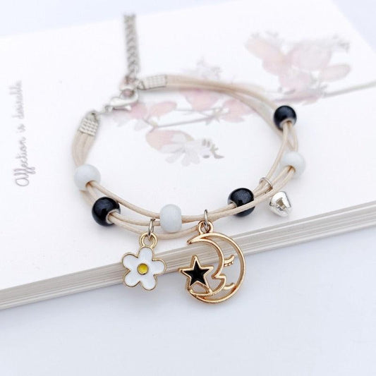 Star Moon Woven Girl Girlfriend Couple Gift Hand Rope
