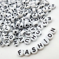 100pcs 7mm Mixed Alphabet Beads for Jewelry Making DIY Bracelet Necklace