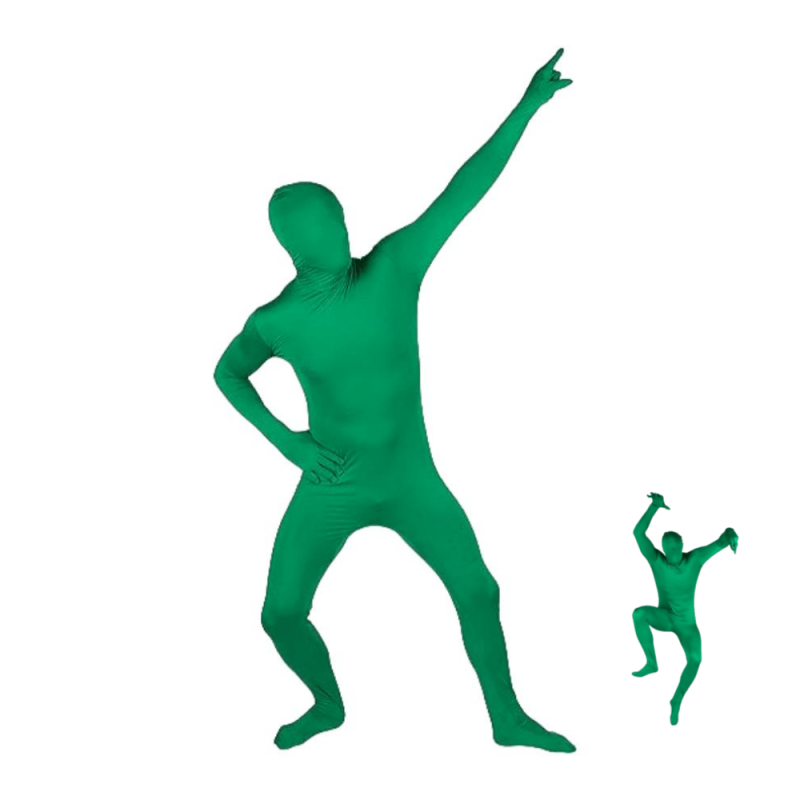 Full Body Green Screen Tights Stage Performance Costume