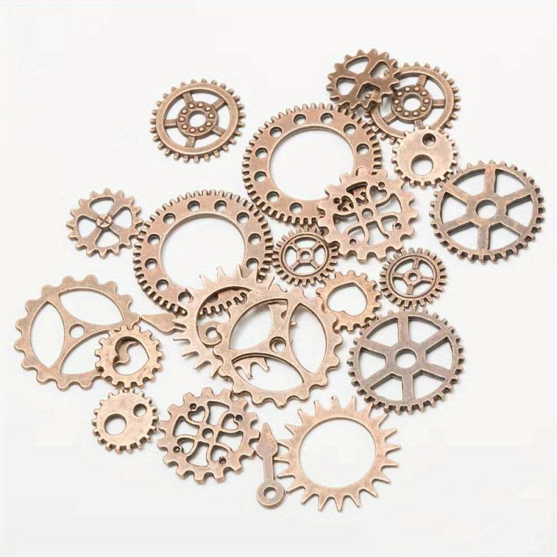 DIY Antique Metal Steampunk Gear Charm Pendant for Jewelry Making