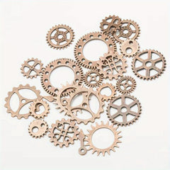 DIY Antique Metal Steampunk Gear Charm Pendant for Jewelry Making