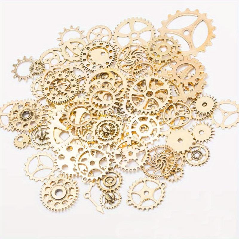 DIY Antique Metal Steampunk Gear Charm Pendant for Jewelry Making