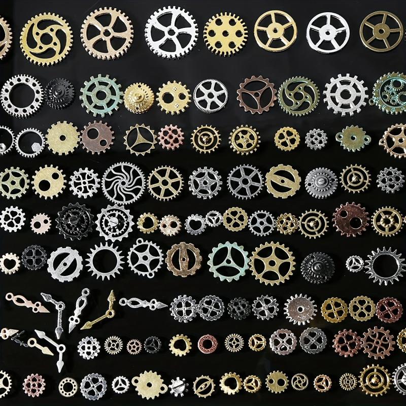 DIY Antique Metal Steampunk Gear Charm Pendant for Jewelry Making