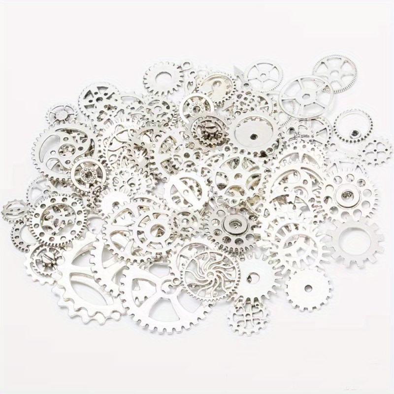 DIY Antique Metal Steampunk Gear Charm Pendant for Jewelry Making
