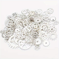 DIY Antique Metal Steampunk Gear Charm Pendant for Jewelry Making