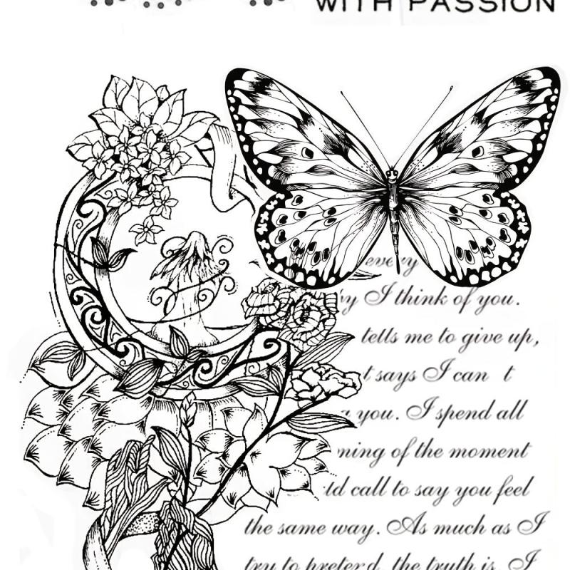 Retro Decorative Pattern Clear Stamps for Card Making DIY Scrapbooking