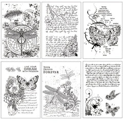Retro Decorative Pattern Clear Stamps for Card Making DIY Scrapbooking