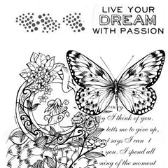 Retro Decorative Pattern Clear Stamps for Card Making DIY Scrapbooking