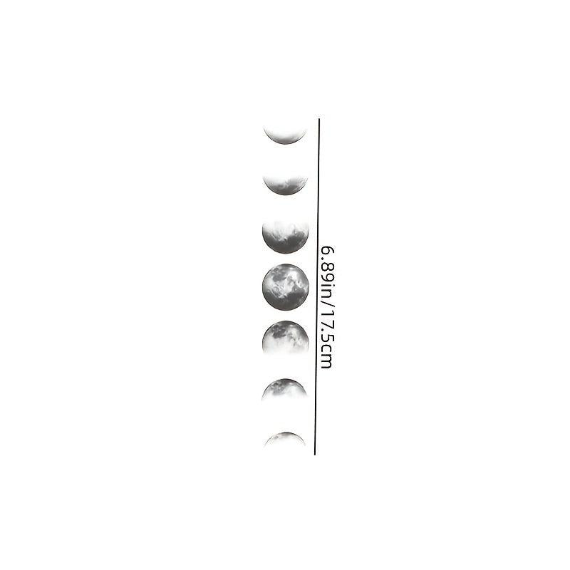 Waterproof Crescent Cloudy Moon Tattoo Sticker