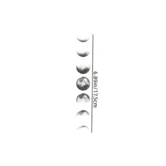 Waterproof Crescent Cloudy Moon Tattoo Sticker