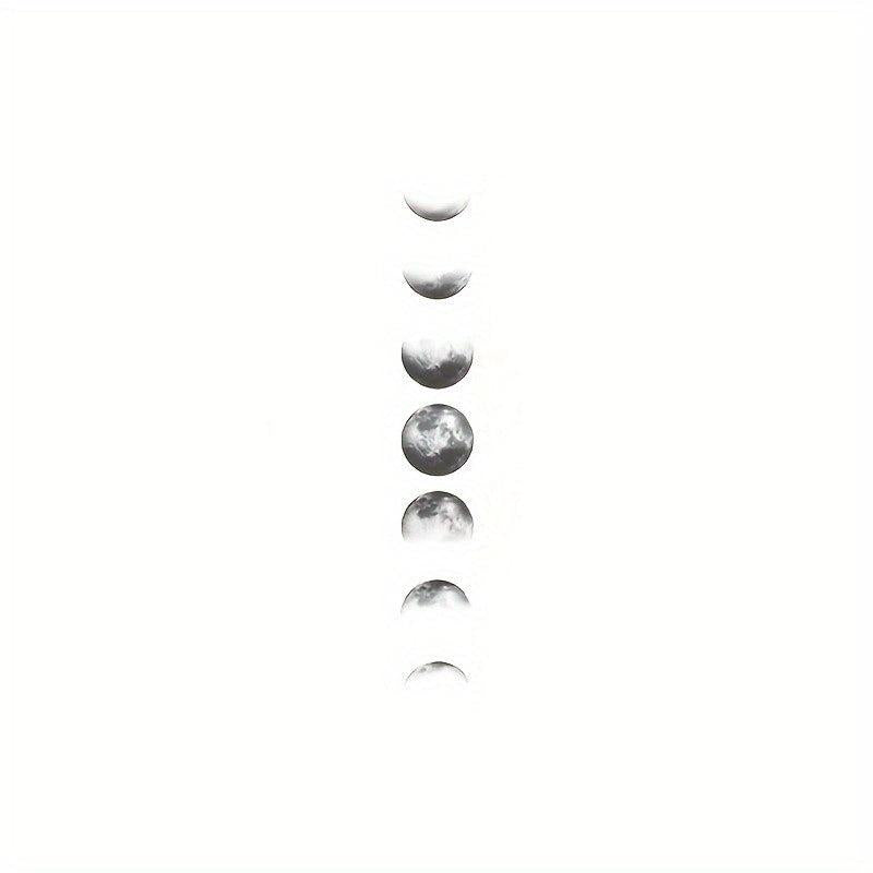 Waterproof Crescent Cloudy Moon Tattoo Sticker