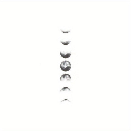 Waterproof Crescent Cloudy Moon Tattoo Sticker