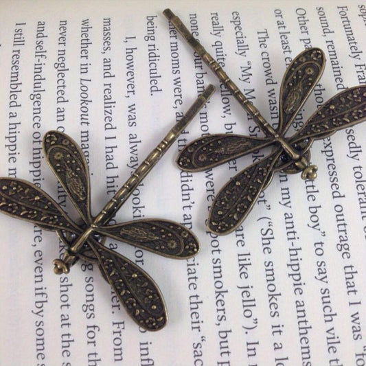 Vintage Dragonfly Hairpins Bridal Headdress Wedding Hair Accessories