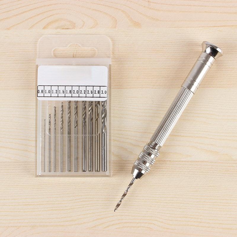 Handheld Mini Drill Set for Wood Crafts and Epoxy Resin