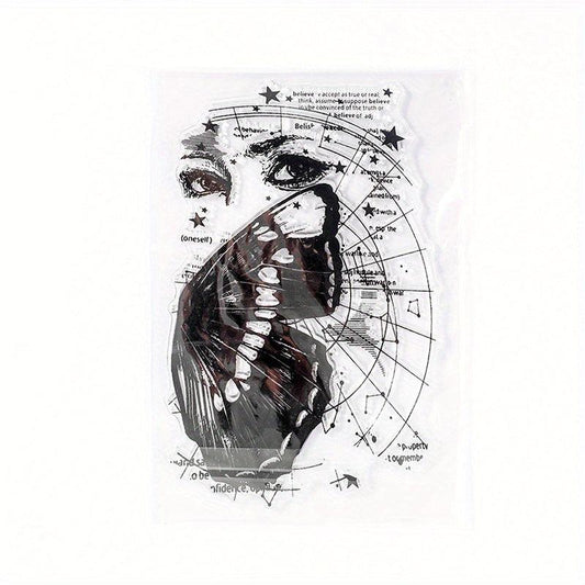 Silicone Stamp Retro Party Series DIY Hand Account Stamp