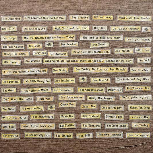 76pcs Digital Labels Stickers Diy Computer Washi Scrapbooking Stickers