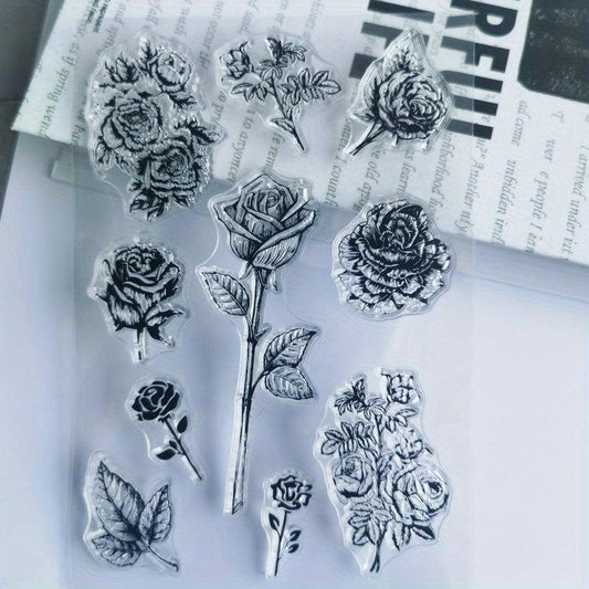 Flower Hand Account Transparent Seal for Card Making