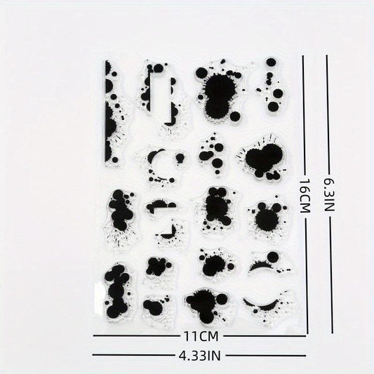 Cartoon Ink Transparent Label Stamps for Unique Crafts