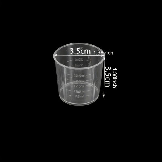 20pcs 30ml Plastic Measuring Cups with Scales for Resin Mold Tools