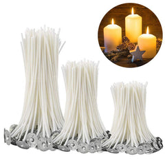 100pcs 3-15in Candle Wicks Pure Cotton DIY Candle Making Supplies