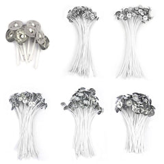 100pcs 3-15in Candle Wicks Pure Cotton DIY Candle Making Supplies