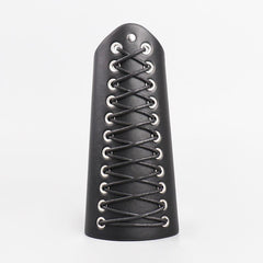 Men's Retro Lace Up Viking Wide Leather Wristband Cosplay