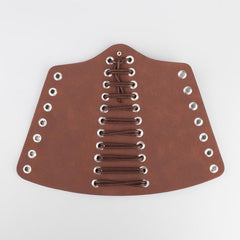 Men's Retro Lace Up Viking Wide Leather Wristband Cosplay
