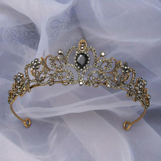 Zircon Crystal Rhinestone Bridal Wedding Headband Crown Hair Crown