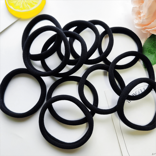 12 PCS High Elastic Nylon Hair Ties Seamless Stretchy Hair Bands