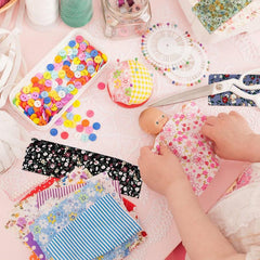 Fabric Strips Roll 36pcs Assorted Patterns 6-48-49-99cm for DIY Crafts