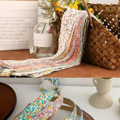 Fabric Strips Roll 36pcs Assorted Patterns 6-48-49-99cm for DIY Crafts