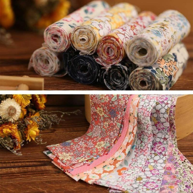 Fabric Strips Roll 36pcs Assorted Patterns 6-48-49-99cm for DIY Crafts