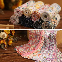 Fabric Strips Roll 36pcs Assorted Patterns 6-48-49-99cm for DIY Crafts
