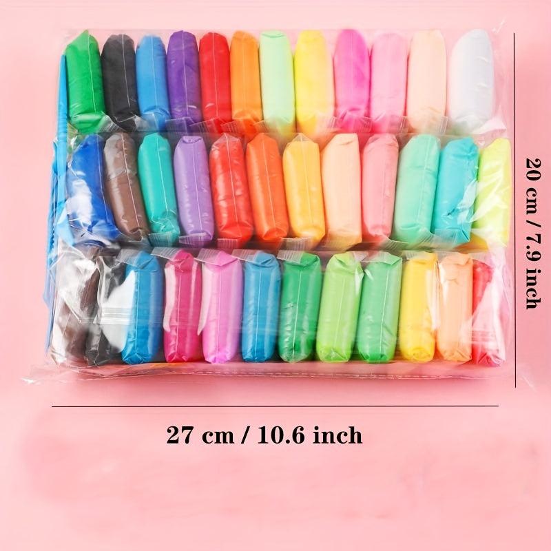 36 Colors Air Dry Clay Set with Sculpting Tools for Kids and DIY Crafts