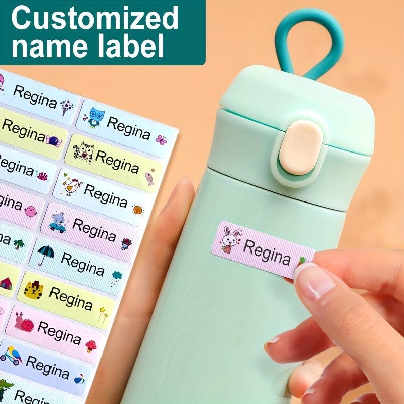 Personalized Name Tag Sticker Waterproof Labels 4x1 Medium Size
