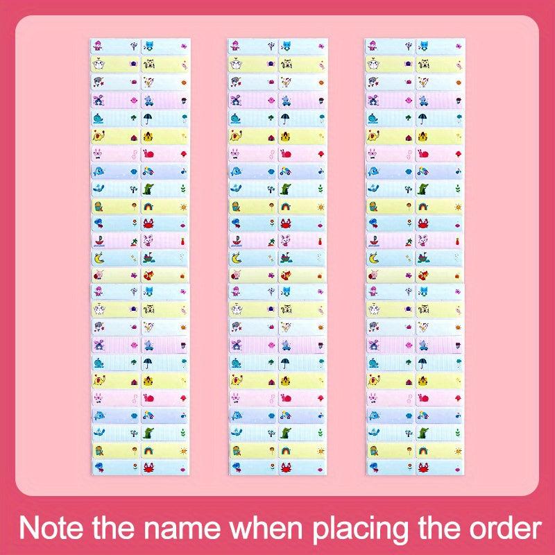 Personalized Name Tag Sticker Waterproof Labels 4x1 Medium Size