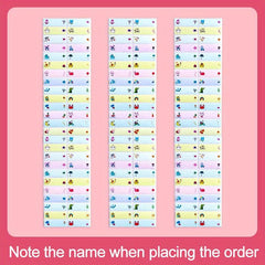Personalized Name Tag Sticker Waterproof Labels 4x1 Medium Size