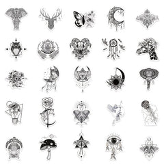 50Pcs Doodle Waterproof Stickers DIY Creative Toys For Student